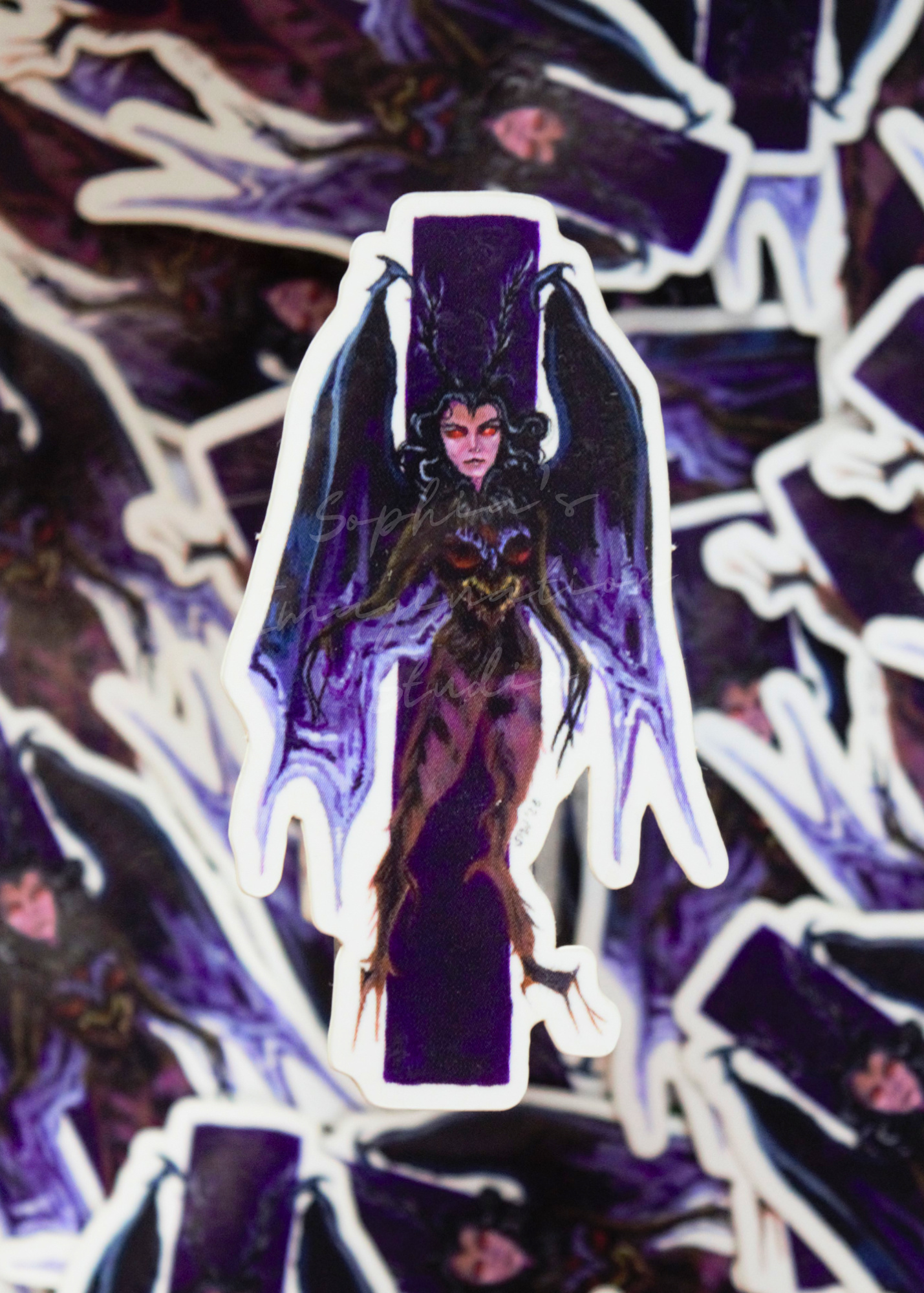 Cryptid Sticker | Moth Woman